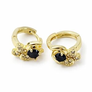 Elegant Gold and Black Women's Earrings